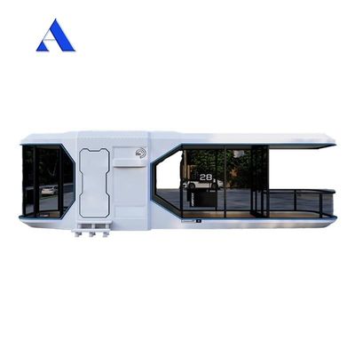 2024 Prefab Luxe Modulaire Moderne Apple Cabin Capsule de l'espace Container maison Maison Capsule Spatiale pour Mgo planche et plancher en PVC