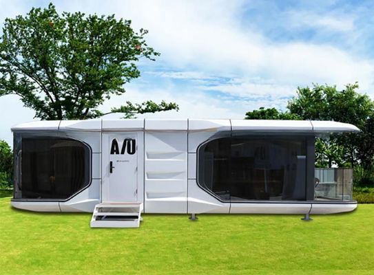 2024 Prefab Luxe Modulaire Moderne Apple Cabin Capsule de l'espace Container maison Maison Capsule Spatiale pour Mgo planche et plancher en PVC