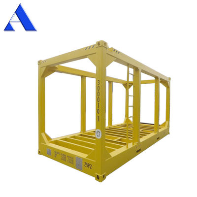 Plancher en acier DNV 2,7-1 20 pieds de hauteur cube cadre de levage offshore capacité 30,8 CBM forage de gaz et de pétrole