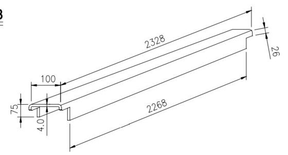 Pièces détachées pour conteneurs de transport en mer poutre de support inférieure acier corten 4,0 mm 4,5 mm membre transversale de conteneur pour pièces de conteneur