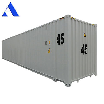 Container HC de 45 pieds de hauteur pour le transport maritime Certificat CSC et construction en acier fort