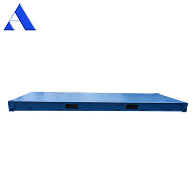 Plateforme de conteneurs de transport maritime à plancher d'acier de 20 pieds lourds pour une charge utile maximale de 45000 kg et une capacité de 30 m3