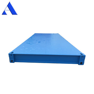 Plateforme de conteneurs de transport maritime à plancher d'acier de 20 pieds lourds pour une charge utile maximale de 45000 kg et une capacité de 30 m3