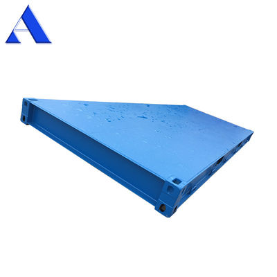 Plateforme de conteneurs de transport maritime à plancher d'acier de 20 pieds lourds pour une charge utile maximale de 45000 kg et une capacité de 30 m3