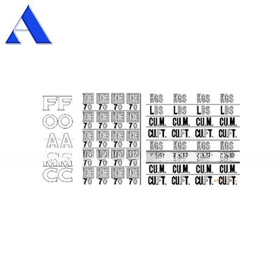 Marque de zèbre acceptable Triangle d'élévation de poids Avertissement Container d'expédition Autocollant décalé Parties et accessoires de conteneurs