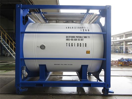Plate-forme pétrolière et gazière offshore approuvée par le CSC Certifié DNV 2.7-1 Container-citerne offshore standard de 10 pieds avec certification CSC