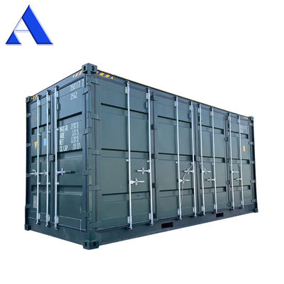 Container d'expédition d'ouverture de porte latérale cube de 20 pieds de haut avec logo personnalisé et joints de porte EPDM