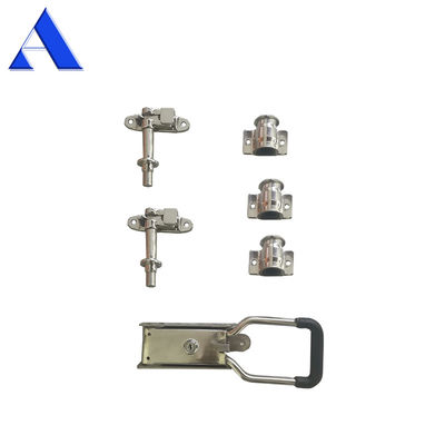 Dispositif de verrouillage de porte en acier inoxydable pour rouleaux de camions à remorque à rouleaux et accessoires de camions réfrigérés
