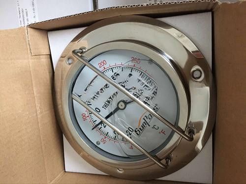 Thermomètre à double échelle -40°C à 160°C de 20' de longueur pour conteneur de réservoir ISO Pièces de rechange en plastique et en matériaux durables