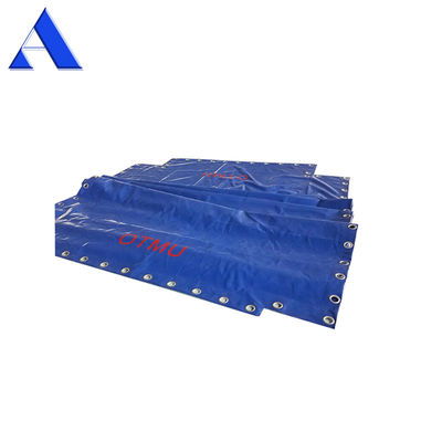 Parties de conteneurs à plafond ouvert de 20 pieds 40 pieds Couverture de conteneurs en bâche avec nombre de fils 1000D*1000D et revêtement en PVC