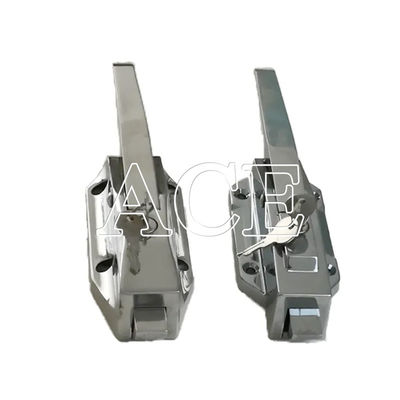 Fermeture de porte de chambre froide en acier inoxydable poli pour une installation facile sur la remorque de conteneur de transport
