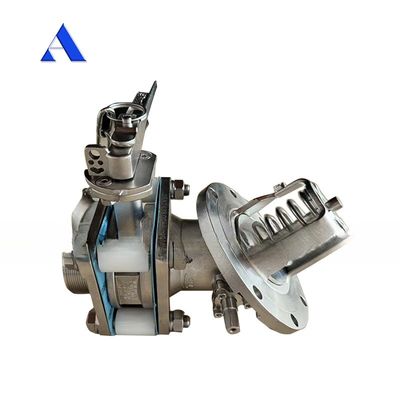 Pièces détachées pour conteneurs de réservoirs ISO 3 pouces 45 degrés Décharge inférieure et soupape d'échantillonnage avec jauge de pression 1,4'' BSP 0-40 bar