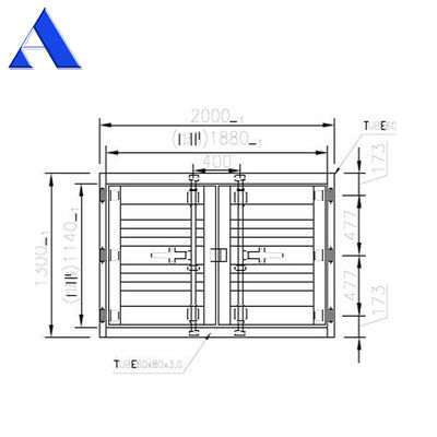 20ft et 40ft conteneur de fret à sec portes arrière ou latérales Finie Surface Taille standard selon vos besoins