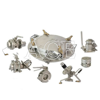 Parties détachées et accessoires ISO pour conteneurs d'expédition de réservoirs 500 mm Ensemble de capot à profil bas avec soupape à bille d'admission d'air 1,5'' BSP