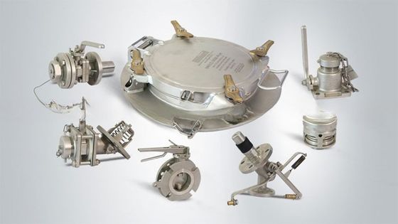 Parties détachées et accessoires ISO pour conteneurs d'expédition de réservoirs 500 mm Ensemble de capot à profil bas avec soupape à bille d'admission d'air 1,5'' BSP