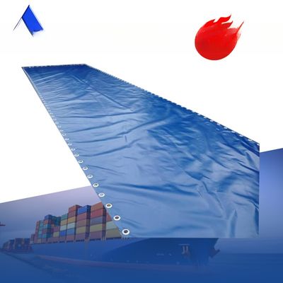 650g/m2 Densité revêtue de bâches couverture pour taille personnalisée 20ft 40ft conteneurs ouverts en haut dans le motif revêtu
