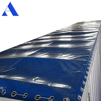 650g/m2 Densité revêtue de bâches couverture pour taille personnalisée 20ft 40ft conteneurs ouverts en haut dans le motif revêtu