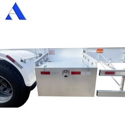 53 pieds Esquelette de col d'oie Cadre de camion Semi-remorque Conteneur de transport maritime châssis avec d'excellentes caractéristiques et un axe FUWA durable