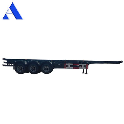 Truck Trailer 40ft Container de transport en acier Semi-remorque à 3 essieux Cadre squelettique châssis de transport pour le chargement de marchandises