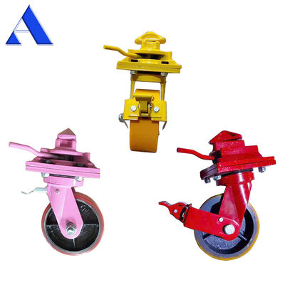 Gris 4 pièces par kit 8 pouces roue unique roue de freinage universel 3T 5T ISO conteneur d'expédition roues de ricin pour la maison