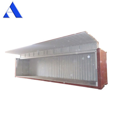 Container d'expédition à voilure ouverte de 40 pieds avec cylindre hydraulique électrique et 76,4 CBM