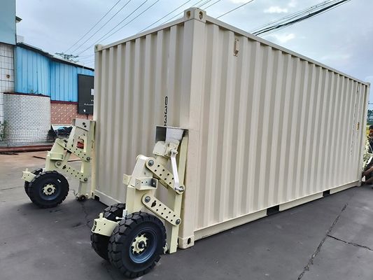 15 tonnes 30 tonnes 4 pièces de caoutchouc Super Container de transport de conteneurs de levage de roulement avec boucle tournante Projet de rénovation de bâtiment de bureaux en gris