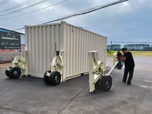 15 tonnes 30 tonnes 4 pièces de caoutchouc Super Container de transport de conteneurs de levage de roulement avec boucle tournante Projet de rénovation de bâtiment de bureaux en gris