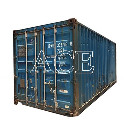 Cargo de stock chinois de 20 pieds d'épaisseur Containers d'expédition d'occasion Dimensions internes 5.899 x 2.352 x 2.393M 10 ans
