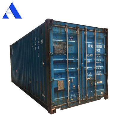Cargo de stock chinois de 20 pieds d'épaisseur Containers d'expédition d'occasion Dimensions internes 5.899 x 2.352 x 2.393M 10 ans