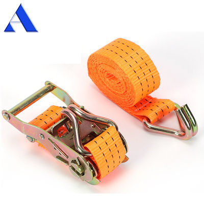 Durable 3-10m longueur Polyester Cargo Ratchet attacher les sangles avec polyester clé rétractable