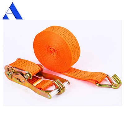 Durable 3-10m longueur Polyester Cargo Ratchet attacher les sangles avec polyester clé rétractable