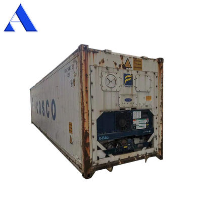 Containers réfrigérateurs de transport de 40 pieds d'occasion Containers réfractaires de 40 pieds avec plancher en forme de T