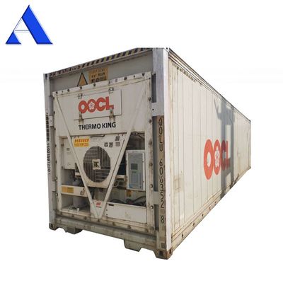Containers réfrigérateurs de transport de 40 pieds d'occasion Containers réfractaires de 40 pieds avec plancher en forme de T
