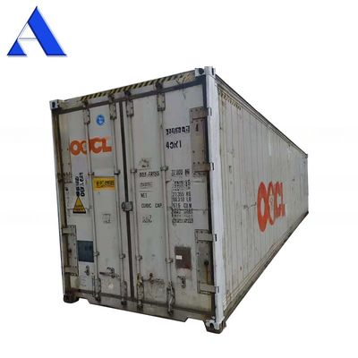 Containers réfrigérateurs de transport de 40 pieds d'occasion Containers réfractaires de 40 pieds avec plancher en forme de T
