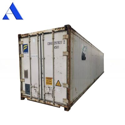 Containers réfrigérateurs de transport de 40 pieds d'occasion Containers réfractaires de 40 pieds avec plancher en forme de T