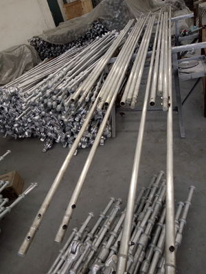 Équipement de mise à l'eau de conteneur Barre d'opération Fermeture à tourner en aluminium Échantillon de tube télescopique muni d'une barre de mise à l'eau