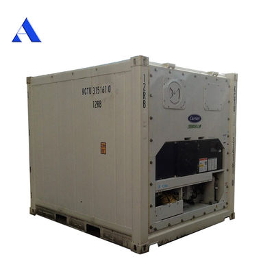10 pieds 10 pieds 3 mètres de stockage à froid Réfrigéré récipient Reefer avec ouverture de porte de tringle Taille 2.290 x 2.206 m Troisième main