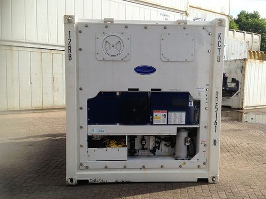 10 pieds 10 pieds 3 mètres de stockage à froid Réfrigéré récipient Reefer avec ouverture de porte de tringle Taille 2.290 x 2.206 m Troisième main