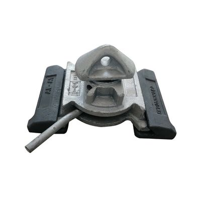 Fermeture de coque de pigeon en acier moulé Fermeture de torsion inférieure de 45 degrés ou 55 degrés Container d'expédition ISO Fermeture de torsion M.B.L Cisaille 420KN