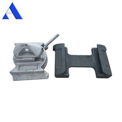 Fermeture de coque de pigeon en acier moulé Fermeture de torsion inférieure de 45 degrés ou 55 degrés Container d'expédition ISO Fermeture de torsion M.B.L Cisaille 420KN