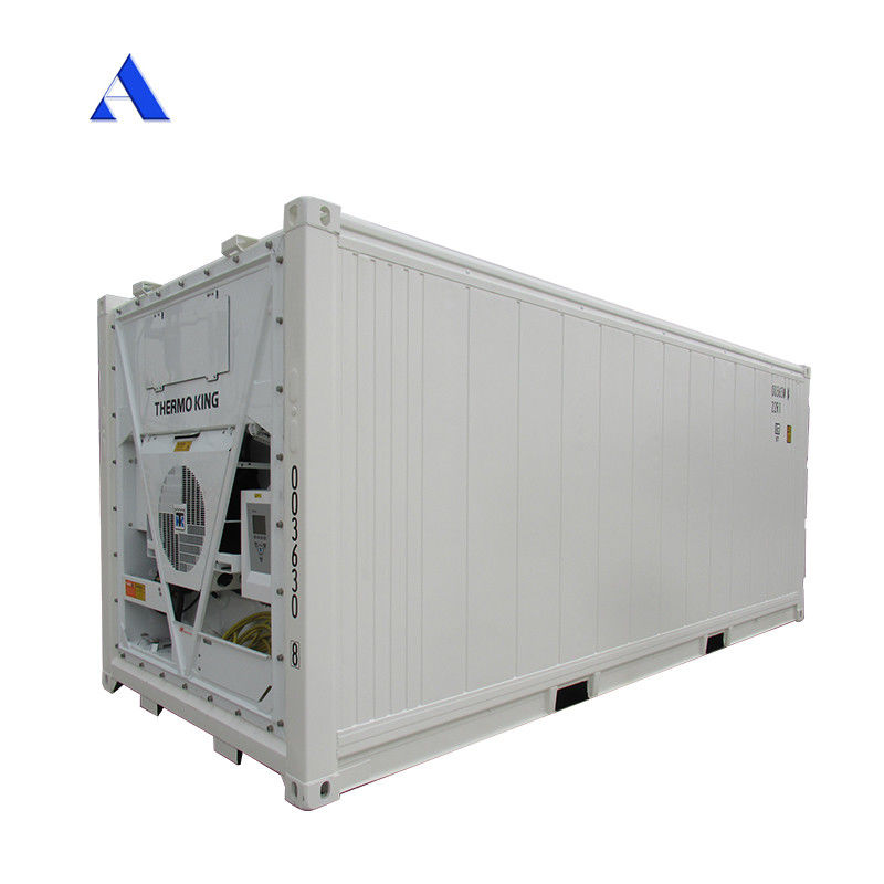 Réfrigérateur réfrigéré thermo-king de 20 pieds avec dimensions externes 606*244*259mm et capacité 32CBM