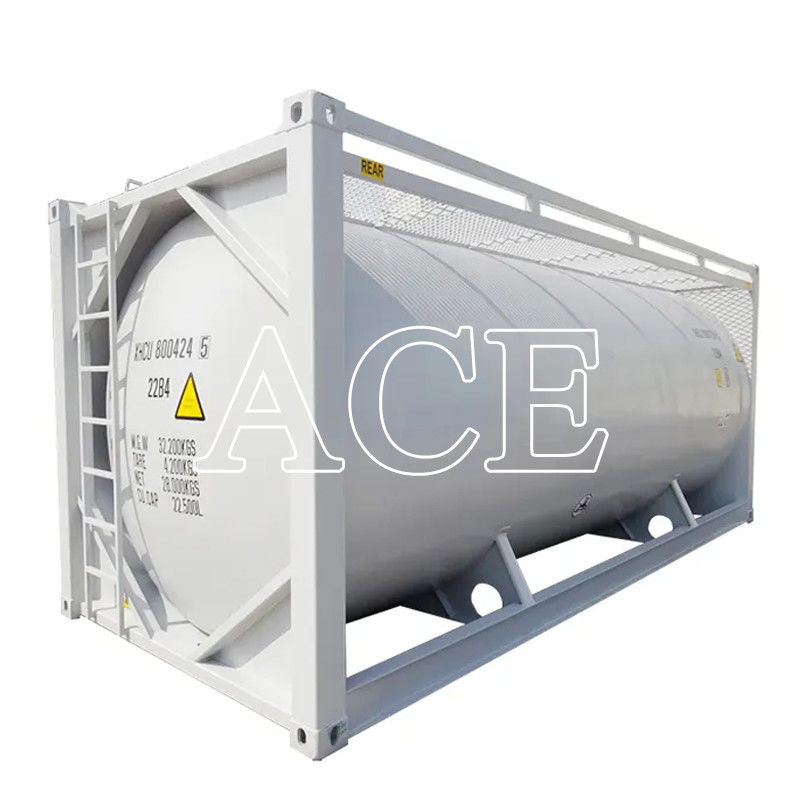 Matériau de cadre SPA-H 20 pieds en vrac Ciment ISO remorque réservoir de transport conteneur Q345B acier acier inoxydable récipient sous pression