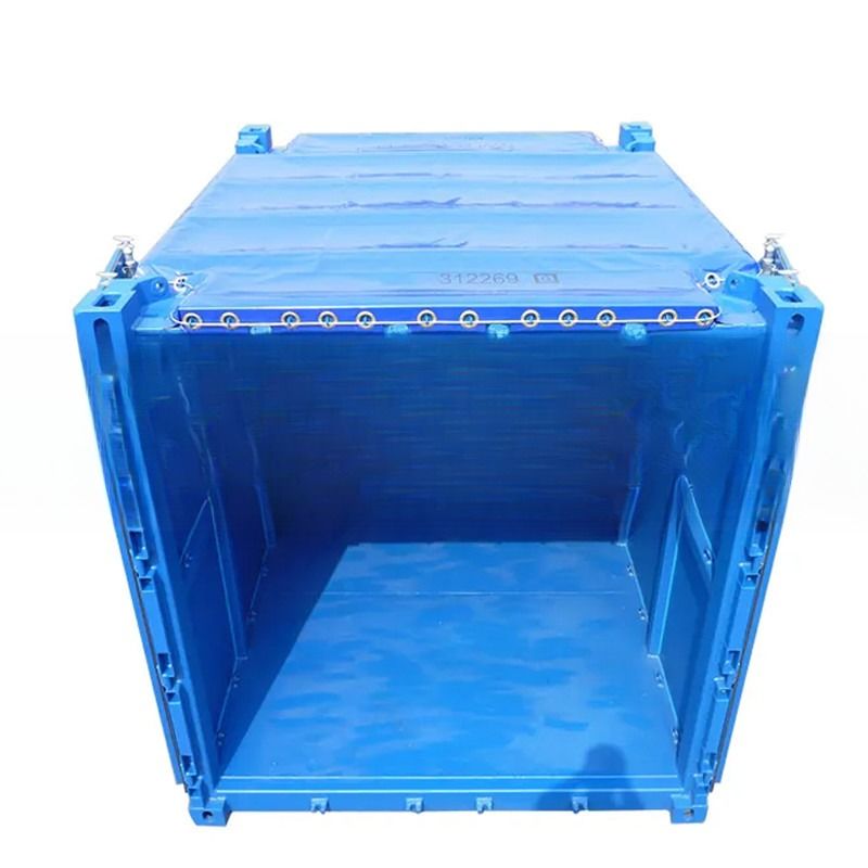 10 pieds DNV 2.7-1 Container à sec à toit ouvert standard avec bâche en acier offshore certifié par BV et CSC