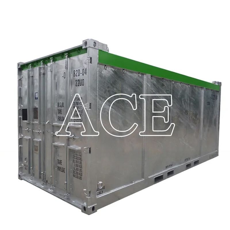 Corten-A 20ft DNV 2.7-1 Container offshore de chargement sec à plafond ouvert standard avec certificat BV DNV Capacité 31cbm