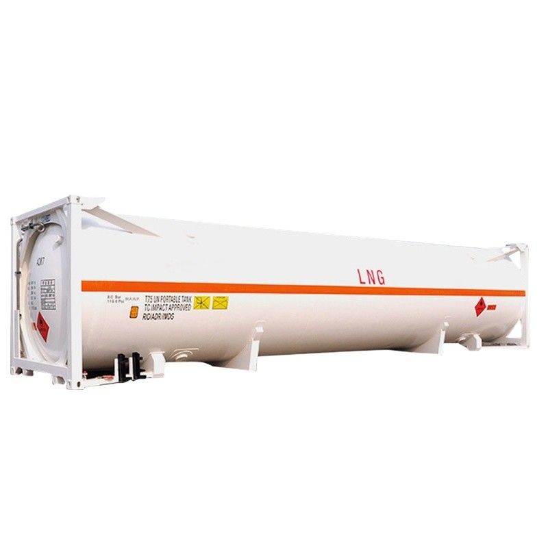 45 m3 ISO UN T75 Récipient de réservoir cryogénique de 40 pieds pour GNL Liquide Oxygène Dioxyde de carbone LIN LOX LAR BV CSC Certifié 18Bar