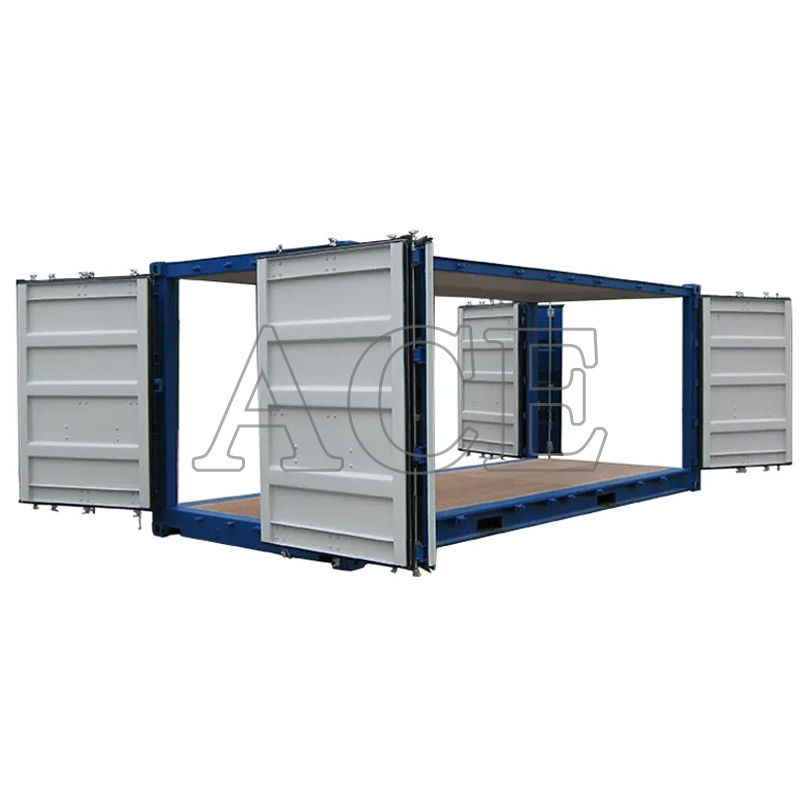 20 pieds 20 porte ouverte à côté conteneur d'expédition de chargement facile conteneur sec avec 4 côtés d'ouverture en acier Corten Steel BV certifié