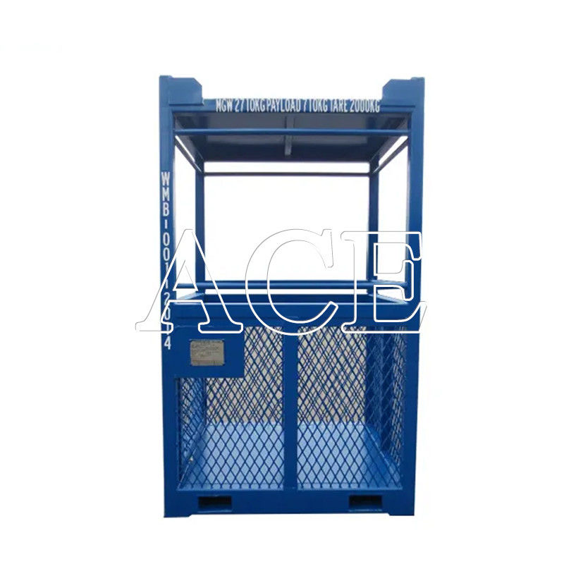 45C Angle de levage 3CBM DNV 2.7-1 Contenant sec en acier panier de transfert personnel offshore avec certificats CSC et BV