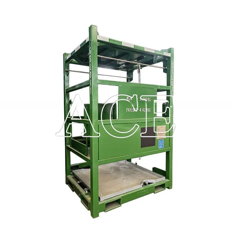 Container de réservoir IBC en acier standard offshore 550GAL DNV 2.7-1 personnalisé avec cadre de levage certifié par CSC et BV