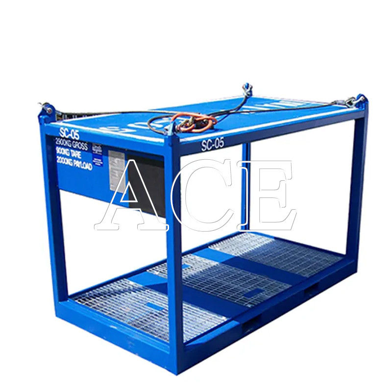 10ft DNV 2.7-1 Container offshore Equipement de levage cadre de patinage sur commande avec des dimensions internes 2700 x 2000 x 1900 mm