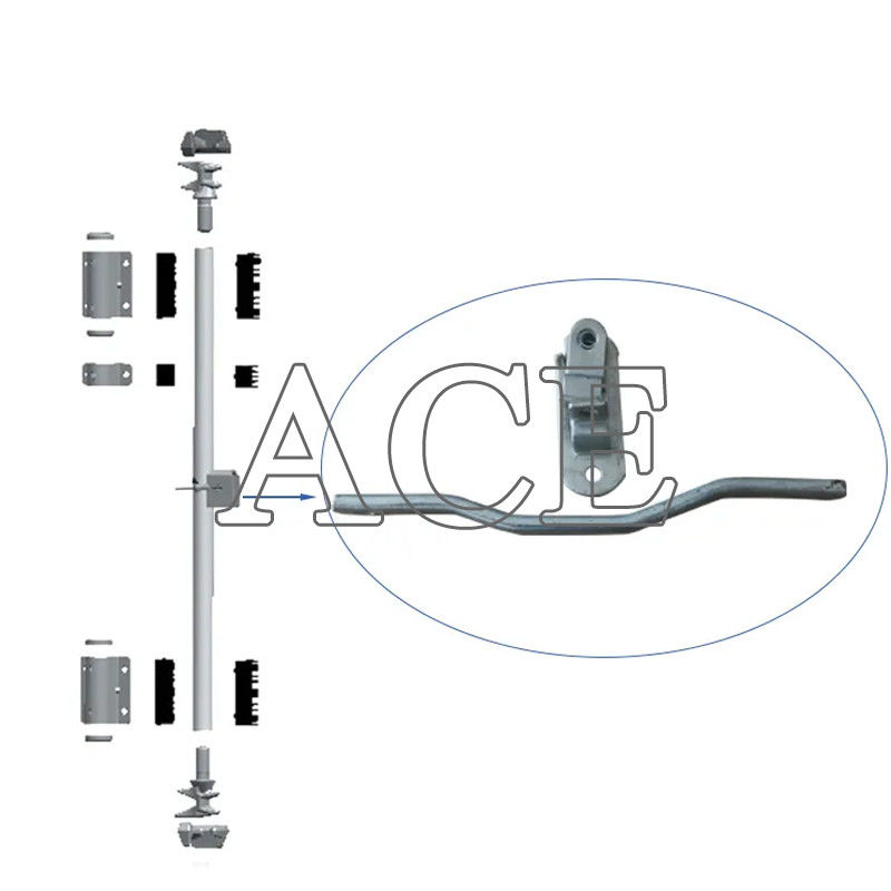 Containers de transport maritime de haute sécurité Ensemble de serrures de porte en argent à poignée forgée ou plate avec pièces détachées et accessoires ISO